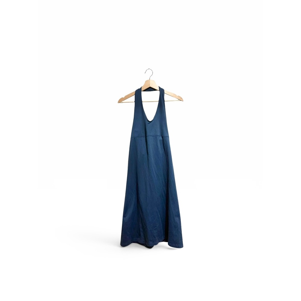 Patagonia Morning Glory Halter Dress Blue M